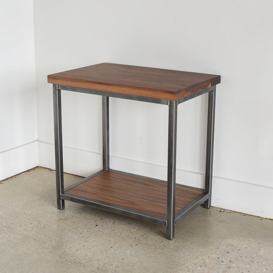 Stoic End Table with Lower Shelf