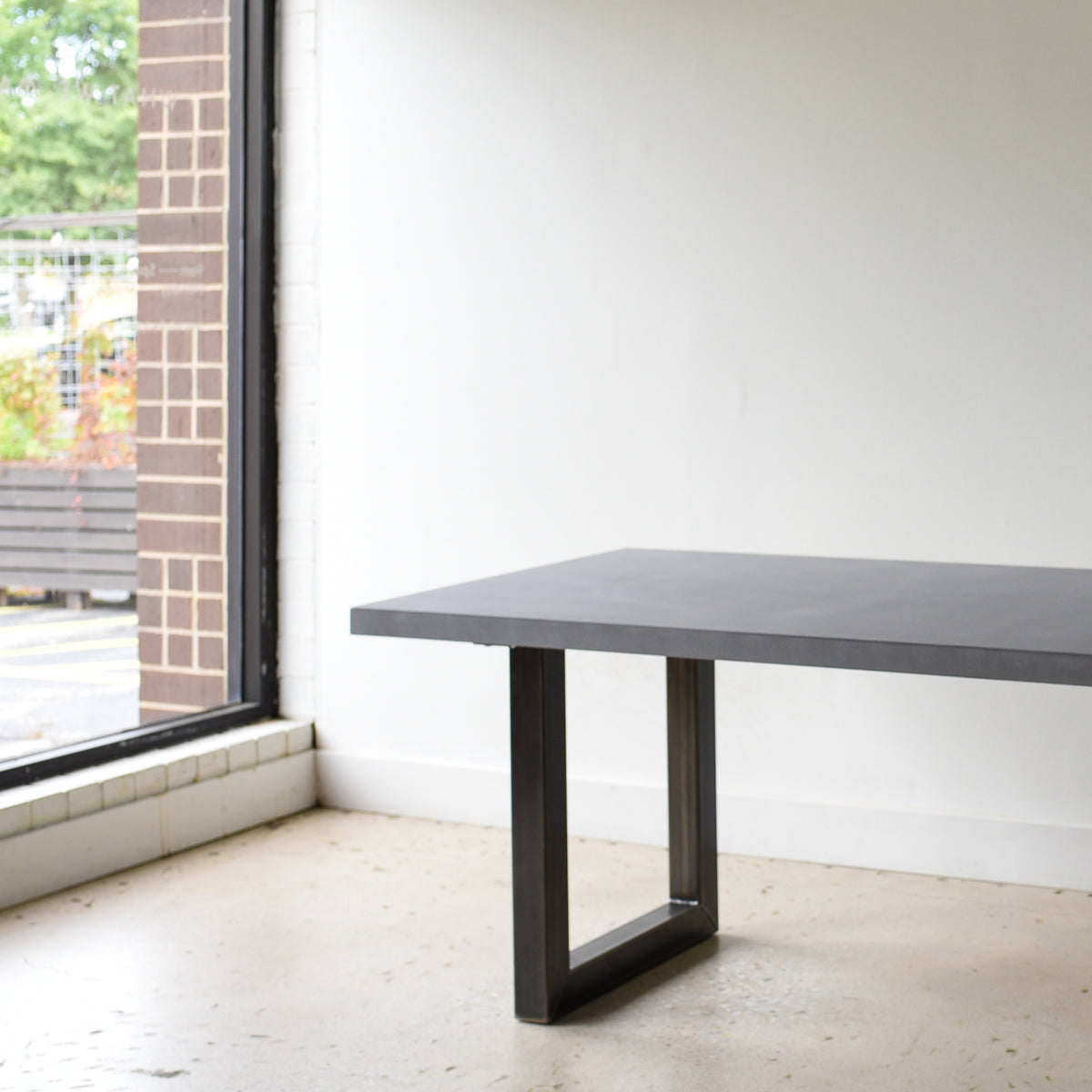 Industrial Modern Indoor/ Outdoor Concrete Dining Table – What WE Make