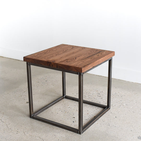 Steel Box Frame Side Table