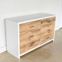 Wood + White 6-Drawer Dresser