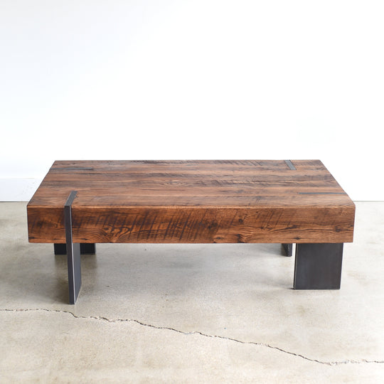 Large modern wood coffee table