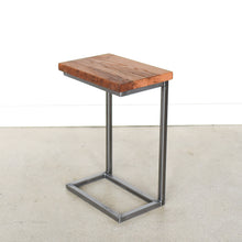 Pictured in Reclaimed Oak/ Clear &amp; Silver Metal 