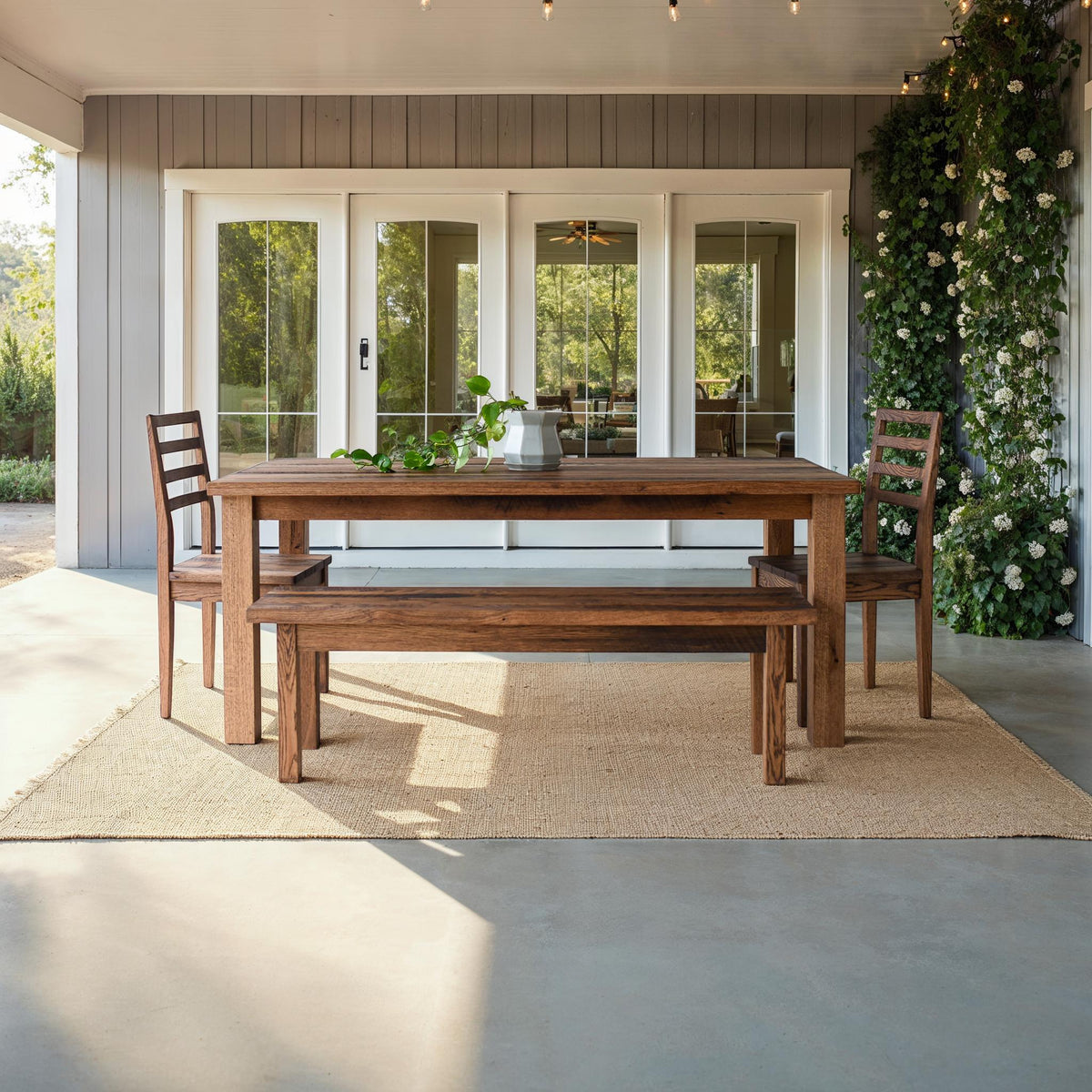 Plank Farmhouse Outdoor Dining Table – What WE Make