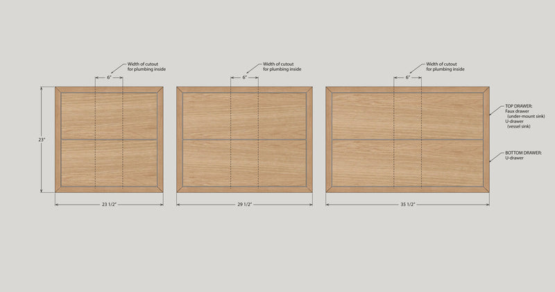 Quick Ship 2-Drawer Floating Vanity / Single Sink