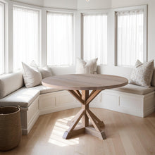 48&quot; Round Pedestal Dining Table Pictured In White Oak Natural