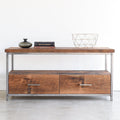 Stoic Wood 2-Drawer Media Console - Specifications: