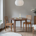 Round Tapered Leg Dining Table