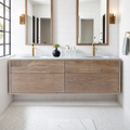 4-Drawer Floating Vanity / Double Sink - Specifications: