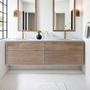 4-Drawer Floating Vanity / Double Sink - Specifications: