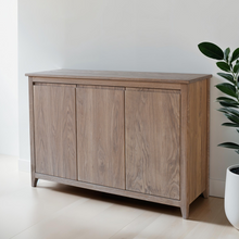 3-Door Mid-Century Storage Cabinet