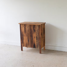 Two-Door Wood Storage Cabinet Pictured In Reclaimed Oak Textured