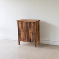 Two-Door Wood Storage Cabinet Pictured In Reclaimed Oak Textured