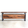 2-Drawer Modern Industrial Media Console - Specifications: