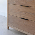 36" 3-Drawer Mid-Century Modern Vanity Pictured In White Oak Natural