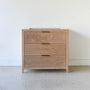 36" 3-Drawer Mid-Century Modern Vanity Pictured In White Oak Natural