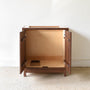 30&quot;  Modern 2-Door Wood Vanity / Single Sink in Walnut /  Clear 