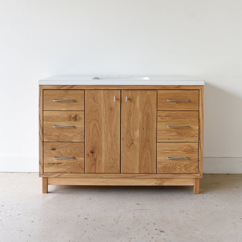 48" Modern Wood Vanity / Single Sink - Specifications: