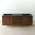 72&quot; Modern Floating Wood Vanity / Double Sink - Specifications: