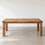 Breadboard Extendable Dining Table Pictured in Reclaimed Oak Clear.