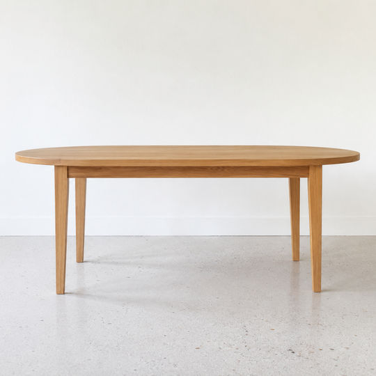 Oval Tapered Leg Dining Table