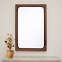 Frances Solid Wood Mirror with Beveled Detail
