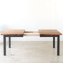 Industrial Plank Extendable Dining Table - Specifications: