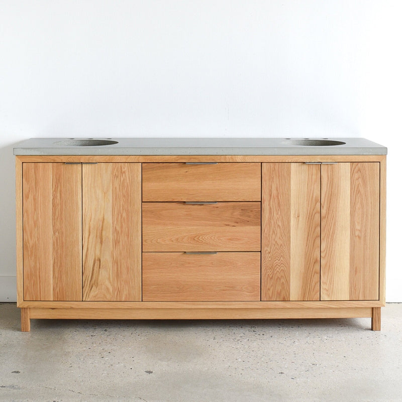 72&quot; Modern Wood Vanity / Double Sink