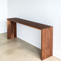 Modern Walnut Console Table - Specifications: