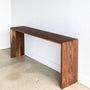 Quick Ship Modern Walnut Console Table