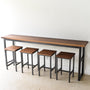 Industrial Steel Frame Console Table - Specifications: