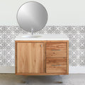42" Wood Floating Vanity / Offset Single Sink - Specifications: