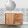 36&quot; Wood Floating Vanity / Offset Single Sink
