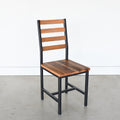 Industrial Steel + Wood Dining Chair