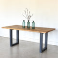 Industrial Live Edge Dining Table - Specifications: