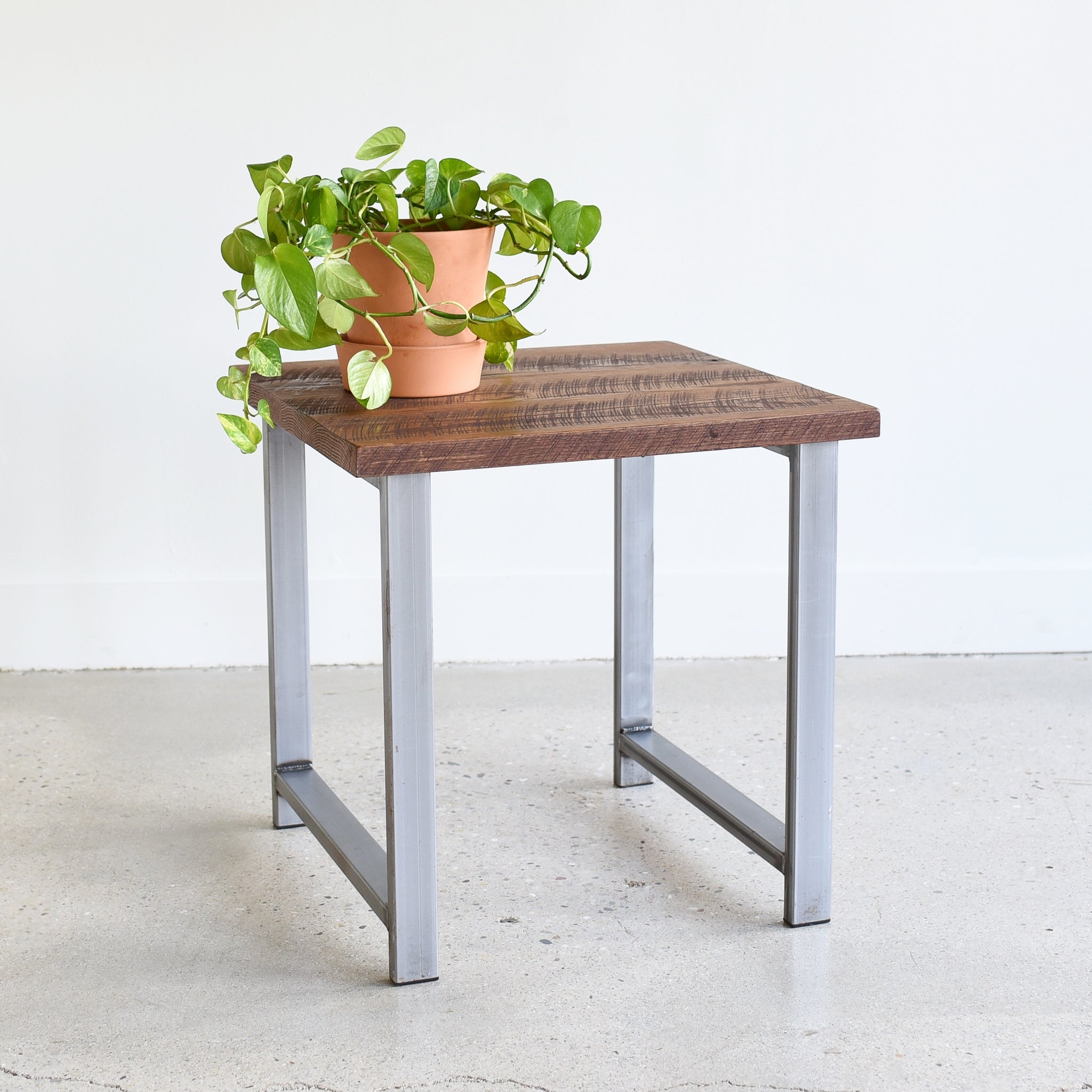 Quick Ship Modern Industrial End Table - Specifications: