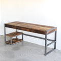 3-Drawer Modern Wood + Metal Desk - Specifications: