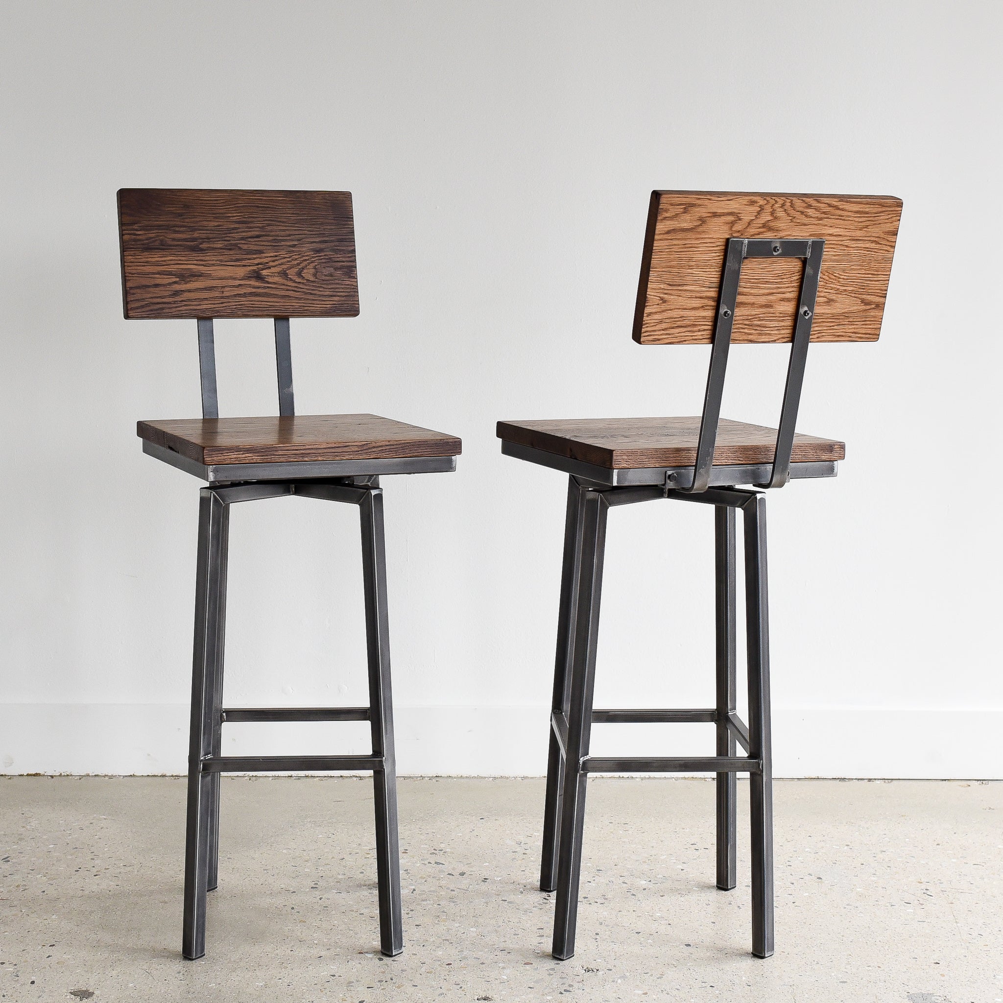 Industrial Modern Swivel Stool - Specifications: