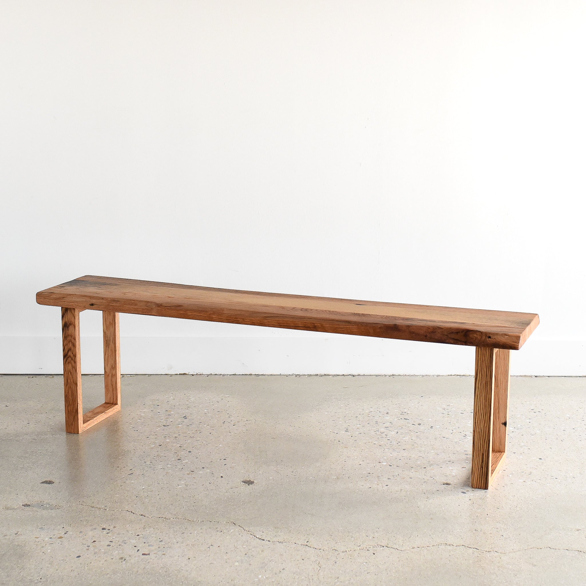 Organic Modern Wood Bench