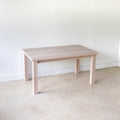 Farmhouse Extendable Dining Table Pictured in White Oak Natural