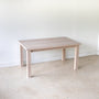 Farmhouse Extendable Dining Table Pictured in White Oak Natural