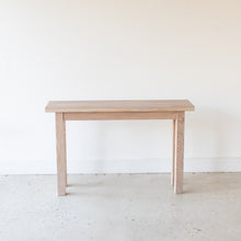 Farmhouse Wood Console Table Pictured In White Oak Natural