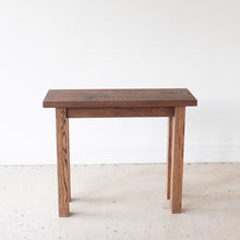 Farmhouse Wood Console Table Pictured In Reclaimed Oak Walnut