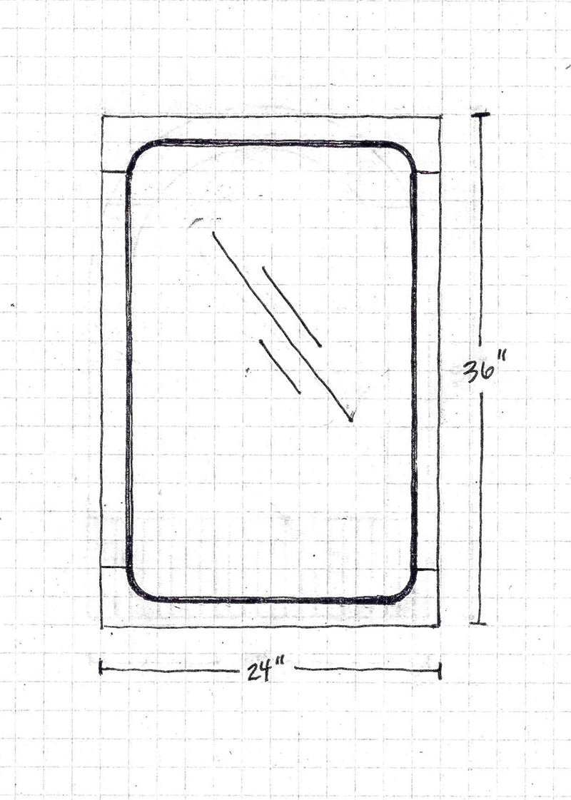 Frances Solid Wood Mirror with Beveled Detail