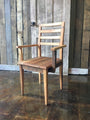 Farmhouse Wood Dining Chair - With Arm Rests - Specifications: