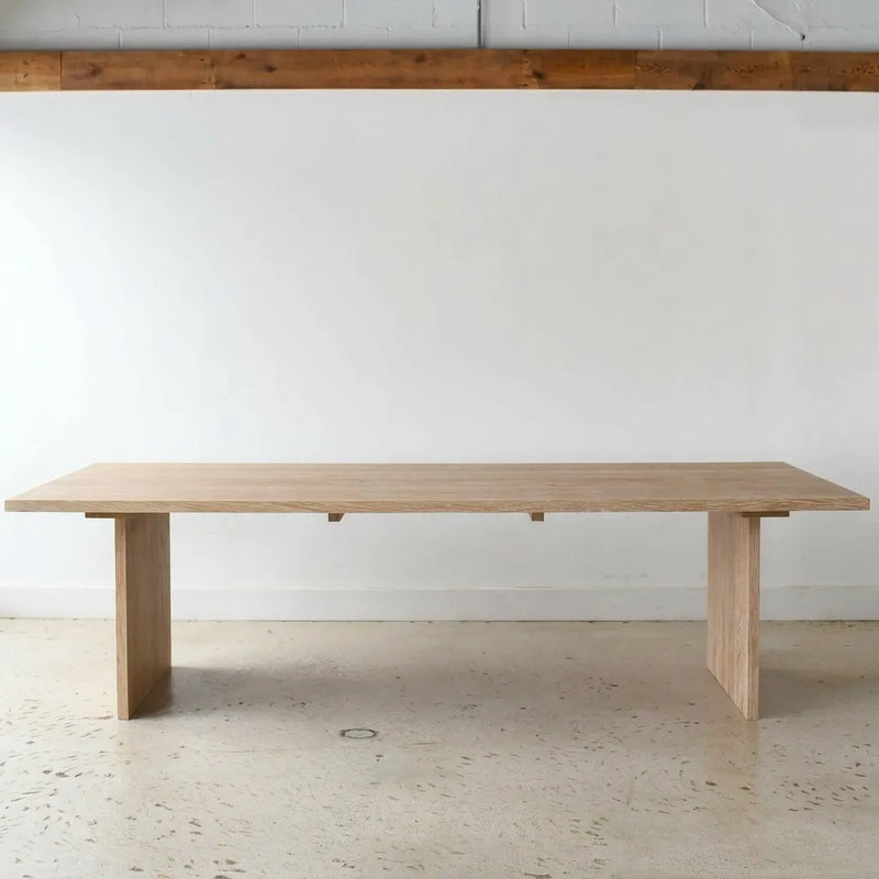 Rounded Corner Timber Dining Table