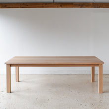 Plank Farmhouse Dining Table Pictured In White Oak Natural