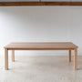 Plank Farmhouse Dining Table Pictured In White Oak Natural