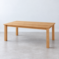 Plank Farmhouse Dining Table Pictured In White Oak Clear