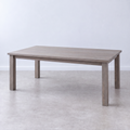 Plank Farmhouse Dining Table Pictured In White Oak Gray.