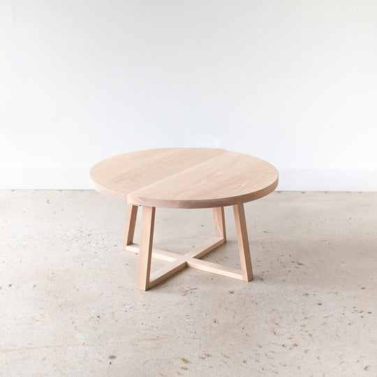 Round Solid Wood Coffee Table
